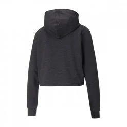 PUMA FELPA CROP CON CAPPUCCIO FLAWLESS DONNA Nero -Strada Moda puma 521551 felpa crop con cappuccio flawless donna abbigliamento training e palestra donna 045352801 01 2
