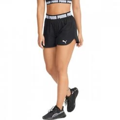 PUMA SHORT STRONG DONNA Nero -Strada Moda puma 521806 short strong donna abbigliamento training e palestra donna 045353801 01 3