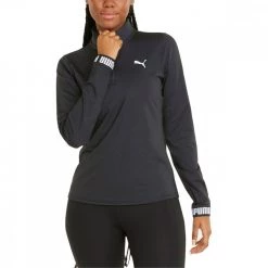 PUMA FELPA 1/2 ZIP STRONG DONNA Nero -Strada Moda puma 521839 felpa 1 2 zip strong donna abbigliamento training e palestra donna 045353901 01 3