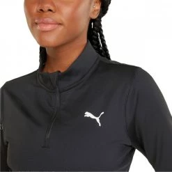 PUMA FELPA 1/2 ZIP STRONG DONNA Nero -Strada Moda puma 521839 felpa 1 2 zip strong donna abbigliamento training e palestra donna 045353901 01 5