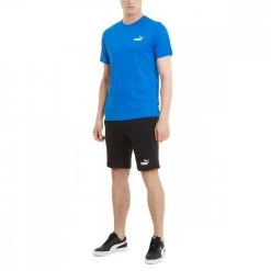 PUMA SHORT ESSENTIAL Nero -Strada Moda puma 586742 short essential sport style uomo 042172201 01 3