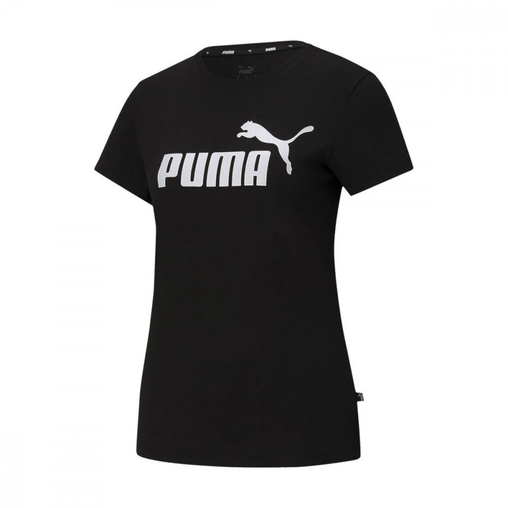 PUMA T-SHIRT LOGO ESSENTIALS DONNA Nero 3 PUMA T-SHIRT LOGO ESSENTIALS DONNA Nero