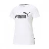 PUMA T-SHIRT LOGO ESSENTIALS DONNA Bianco