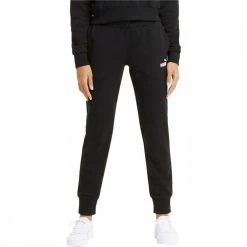 PUMA PANTALONI ESSENTIAL LOGO DONNA Nero -Strada Moda puma 586842 pantaloni essential logo donna sport style donna 044785701 01 3