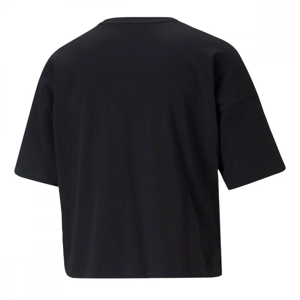 PUMA T-SHIRT CROP ESSENTIAL LOGO DONNA Nero 4 PUMA T-SHIRT CROP ESSENTIAL LOGO DONNA Nero - immagine 2
