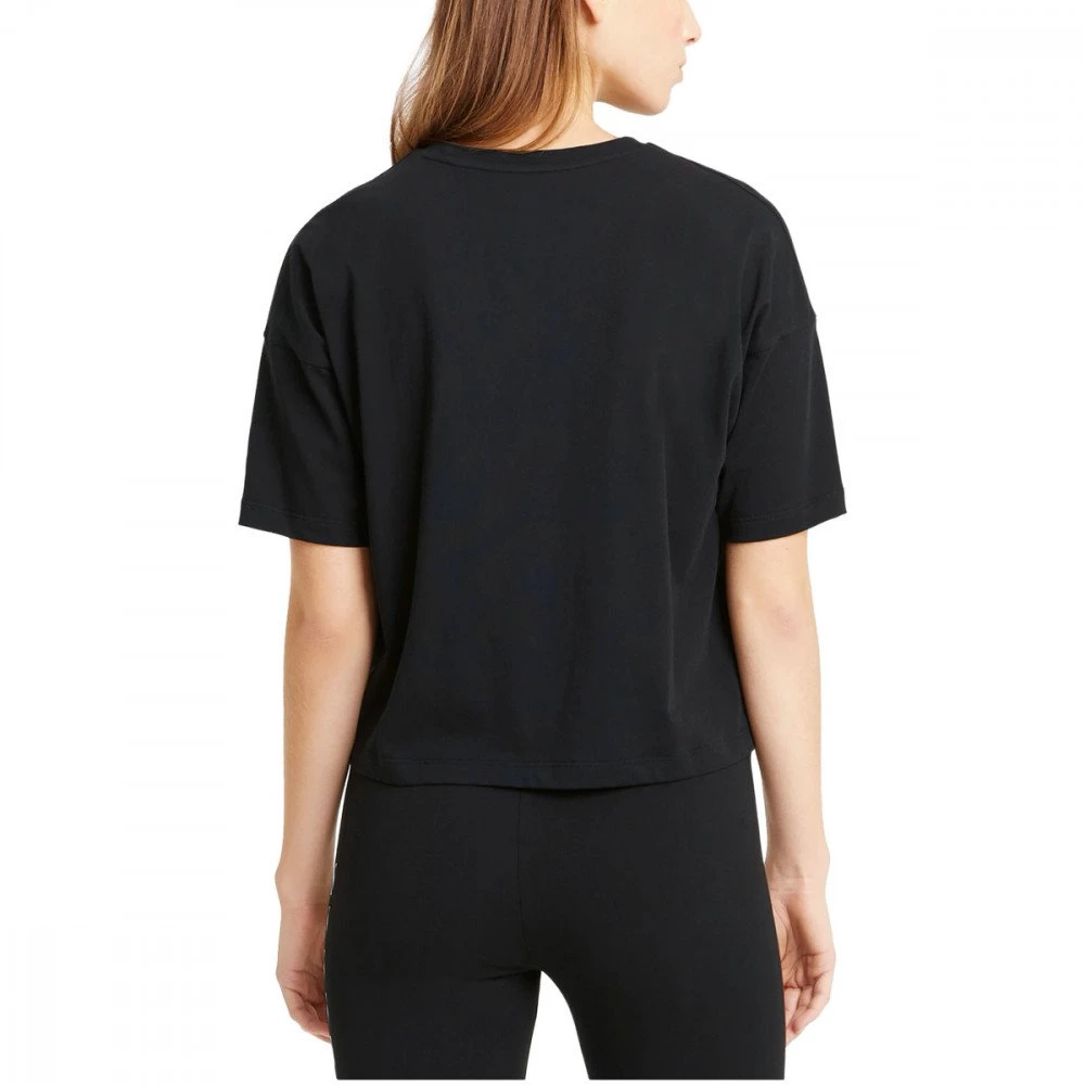 PUMA T-SHIRT CROP ESSENTIAL LOGO DONNA Nero 6 PUMA T-SHIRT CROP ESSENTIAL LOGO DONNA Nero - immagine 4