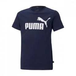 PUMA T-SHIRT ESSENTIAL BAMBINO Blu