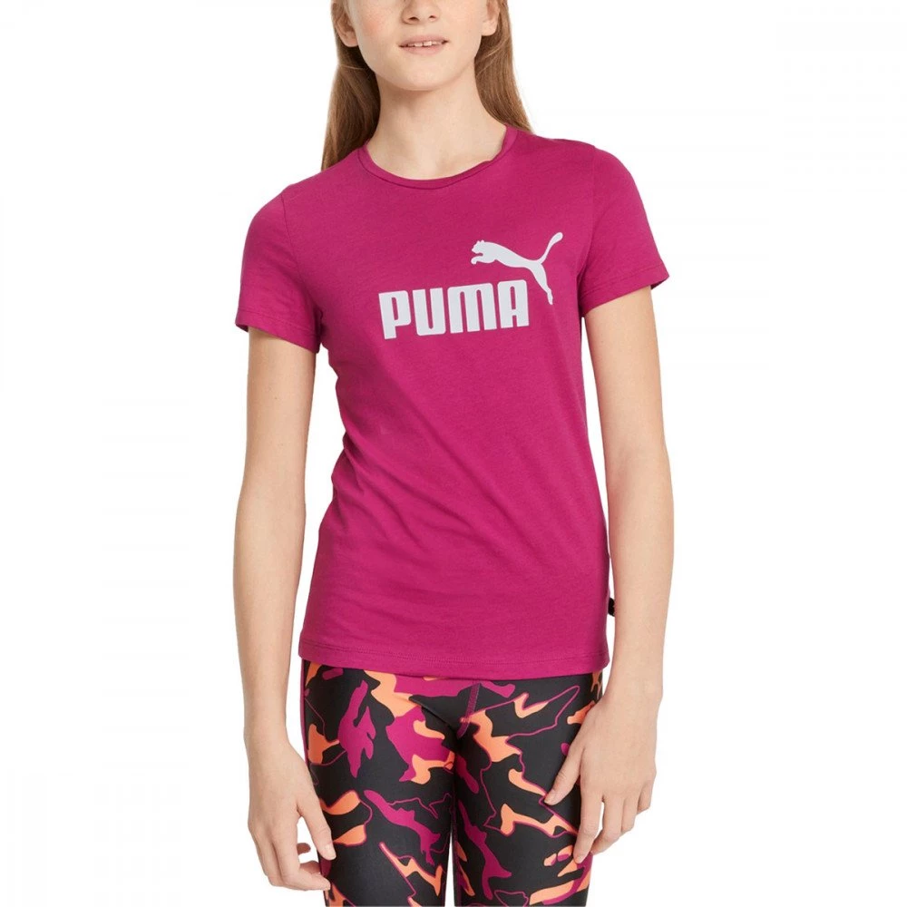 PUMA T-SHIRT ESSENTIAL BAMBINA Fucsia 5 PUMA T-SHIRT ESSENTIAL BAMBINA Fucsia - immagine 3