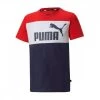 PUMA T-SHIRT COLORBLOCK BAMBINO Blu, Rosso