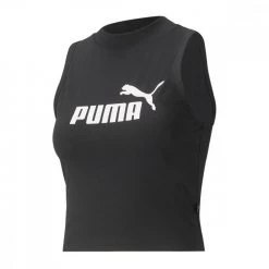 PUMA CANOTTA CROP ESSENTIAL DONNA Nero