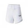PUMA SHORT ESSENTIAL VITA ALTA DONNA Bianco -Strada Moda puma 848339 shorts essential donna sport style donna 044786401 02 1