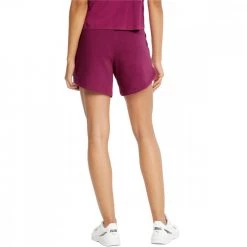 PUMA SHORTS ESSENTIAL VITA ALTA DONNA Fucsia -Strada Moda puma 848339 shorts essential donna sport style donna 044786501 86 4