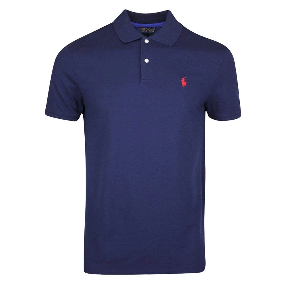 RALPH LAUREN POLO IN PIQUE' STRETCH Blu 3 RALPH LAUREN POLO IN PIQUE' STRETCH Blu