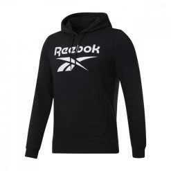 REEBOK FELPA CON CAPPUCCIO IDENTITY Nero