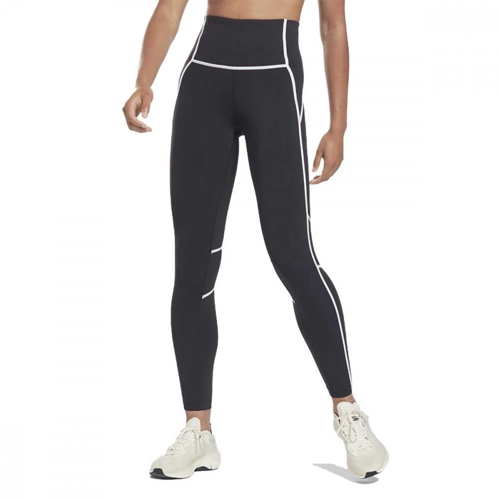 REEBOK LEGGINGS LUX HR DONNA Nero 4 REEBOK LEGGINGS LUX HR DONNA Nero - immagine 2