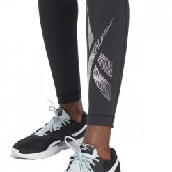 REEBOK LEGGINGS LUX GRAPHIC DONNA Nero -Strada Moda reebok h56592 leggings lux graphic donna abbigliamento training e palestra donna 044383601 blk 5