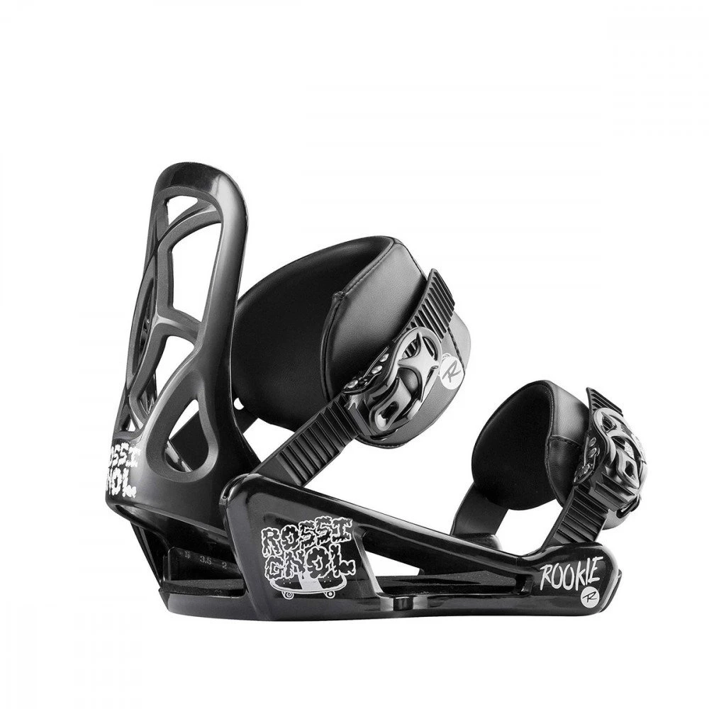 ROSSIGNOL ATTACCHI ROOKIE BAMBINO Nero 3 ROSSIGNOL ATTACCHI ROOKIE BAMBINO Nero