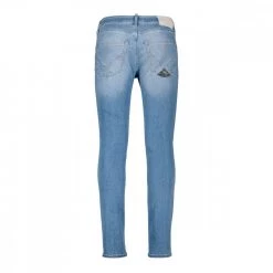 ROY ROGERS JEANS SKINNY COCCOLUTO Azzurro -Strada Moda roy rogers p22rru076d497 jeans skinny fondo 16 coccoluto casual uomo 044672001 a041 3