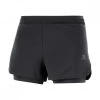 SALOMON SHORT CROSS 2IN1 DONNA Nero -Strada Moda salomon lc1706500 short cross 2in1 donna abbigliamento running donna 044886101 6500 1