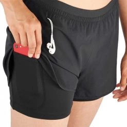 SALOMON SHORT CROSS 2IN1 DONNA Nero -Strada Moda salomon lc1706500 short cross 2in1 donna abbigliamento running donna 044886101 6500 5