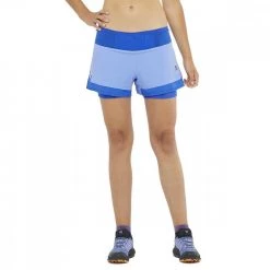 SALOMON SHORT SENSE AERO 2IN1 DONNA Viola -Strada Moda salomon lc1731800 short sense aero 2in1 donna abbigliamento running donna 044886801 1800 3