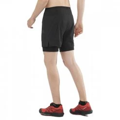 SALOMON SHORT SENSE 2IN1 -Strada Moda salomon lc1743700 short sense 2in1 abbigliamento running uomo 044887401 3700 4