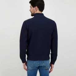 SAVE THE DUCK BOMBER BI-MATERIALE Blu -Strada Moda save the duck d30008mremi bomber bi materiale giacconi uomo 044997001 90000 4