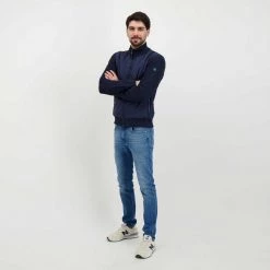 SAVE THE DUCK BOMBER BI-MATERIALE Blu -Strada Moda save the duck d30008mremi bomber bi materiale giacconi uomo 044997001 90000 6