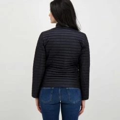 SAVE THE DUCK PIUMINO COLLO BIKER IRIS DONNA Nero -Strada Moda save the duck d38370wiris14 giacca collo biker iris donna giacconi donna 044997701 10000 4