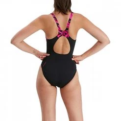 SPEEDO COSTUME INTERO HYPERBOOM Nero -Strada Moda speedo 68 hyperboom spl msbk af costumi nuoto e piscina donna 044549401 bkpin 3