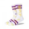STANCE CALZE LAKERS DYED Bianco -Strada Moda stance a556c21lak calze lakers dyed abbigliamento basket uomo 043737201 gld 1