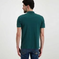SUN 68 POLO VINTAGE SOLID CON ROTTURE Verde -Strada Moda sun 68 a32101 polo vintage solid con rotture casual uomo 044815101 37 4
