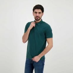 SUN 68 POLO VINTAGE SOLID CON ROTTURE Verde -Strada Moda sun 68 a32101 polo vintage solid con rotture casual uomo 044815101 37 5