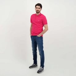 SUN 68 POLO CON PIPING Fucsia -Strada Moda sun 68 a32110 polo con piping casual uomo 044816001 20 5