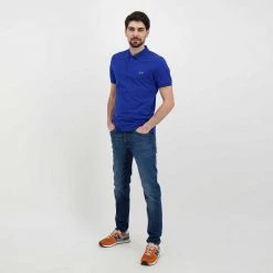 SUN 68 POLO CON PIPING Royal -Strada Moda sun 68 a32110 polo con piping casual uomo 044816201 58 5