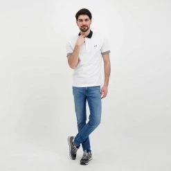 SUN 68 POLO TRICOLOR Bianco -Strada Moda sun 68 a32113 polo tricolor casual uomo 044816501 01 6
