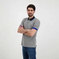 SUN 68 POLO TRICOLOR Grigio 12 SUN 68 POLO TRICOLOR Grigio -Strada Moda sun 68 a32113 polo tricolor casual uomo 044816701 34 5