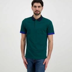 SUN 68 POLO TRICOLOR Verde -Strada Moda sun 68 a32113 polo tricolor casual uomo 044816801 50 3