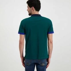 SUN 68 POLO TRICOLOR Verde -Strada Moda sun 68 a32113 polo tricolor casual uomo 044816801 50 4