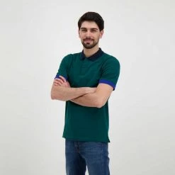 SUN 68 POLO TRICOLOR Verde -Strada Moda sun 68 a32113 polo tricolor casual uomo 044816801 50 5