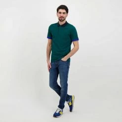 SUN 68 POLO TRICOLOR Verde -Strada Moda sun 68 a32113 polo tricolor casual uomo 044816801 50 6