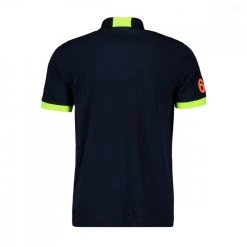SUN 68 POLO MACRO LOGO FLUO Blu -Strada Moda sun 68 a32120 polo macro logo fluo casual uomo 044817001 07 2