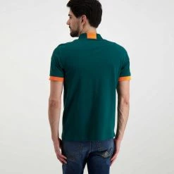 SUN 68 POLO MACRO LOGO FLUO Verde -Strada Moda sun 68 a32120 polo macro logo fluo casual uomo 044817301 50 4