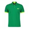 SUN 68 POLO MACRO LOGO FLUO Verde -Strada Moda sun 68 a32120 polo macro logo fluo casual uomo 044862901 88 1