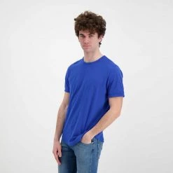 SUN 68 T-SHIRT COTONE FIAMMATO LOGO Royal -Strada Moda sun 68 t32112 t shirt cotone fiammato logo casual uomo 044819001 12 4