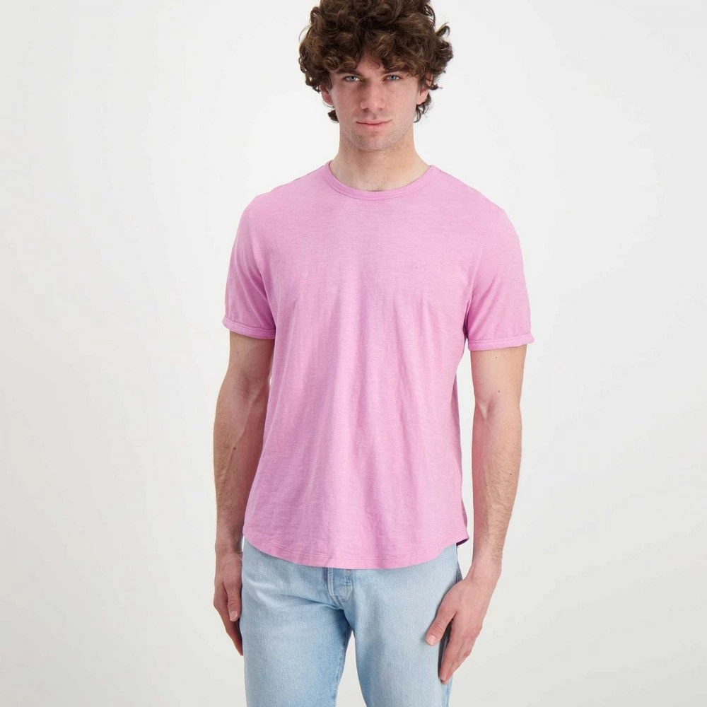 SUN 68 T-SHIRT COTONE FIAMMATO LOGO Viola 4 SUN 68 T-SHIRT COTONE FIAMMATO LOGO Viola - immagine 2