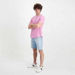 SUN 68 T-SHIRT COTONE FIAMMATO LOGO Viola 11 SUN 68 T-SHIRT COTONE FIAMMATO LOGO Viola -Strada Moda sun 68 t32112 t shirt cotone fiammato logo casual uomo 044863801 24 5