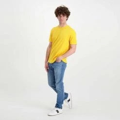 SUN 68 T-SHIRT COTONE FIAMMATO LOGO -Strada Moda sun 68 t32112 t shirt cotone fiammato logo casual uomo 044863901 40 5