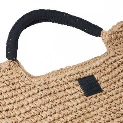 SUNDEK BORSA IN PAGLIA INTRECCIATA DONNA Beige -Strada Moda sundek aw825abpa100 borsa big paper straw central zipper donna mare donna 045081501 1300 3