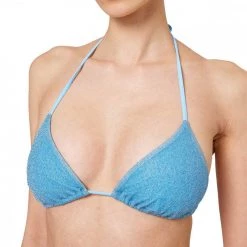 SUNDEK TRIANGOLO LUREX JENNIFER DONNA Azzurro -Strada Moda sundek w101ktl6100 top triangolo jennifer donna mare donna 045083301 86600 3